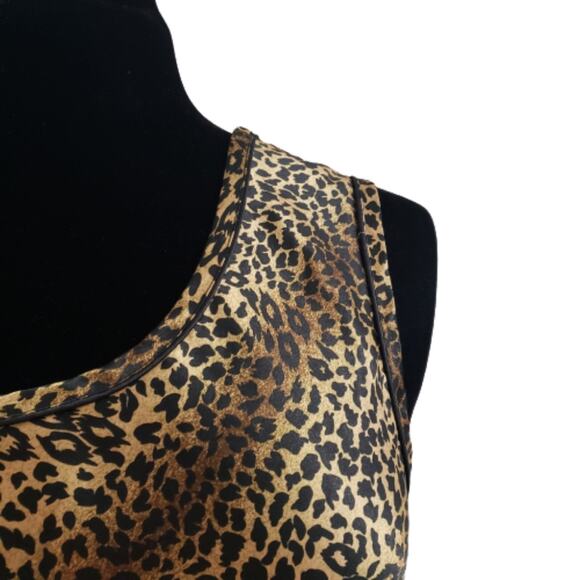 Cheetah Print Sleeveless Tank Top Blouse Plus Size 26/28W - Picture 10 of 12